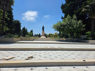 Lənkəranda “Şəhərsalma və memarlıq ili” çərçivəsində aparılan abadlıq işləri davam etdirilir