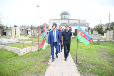 Taleh Qaraşov şəhid Sənan Ağazadənin anım günündə iştirak edib